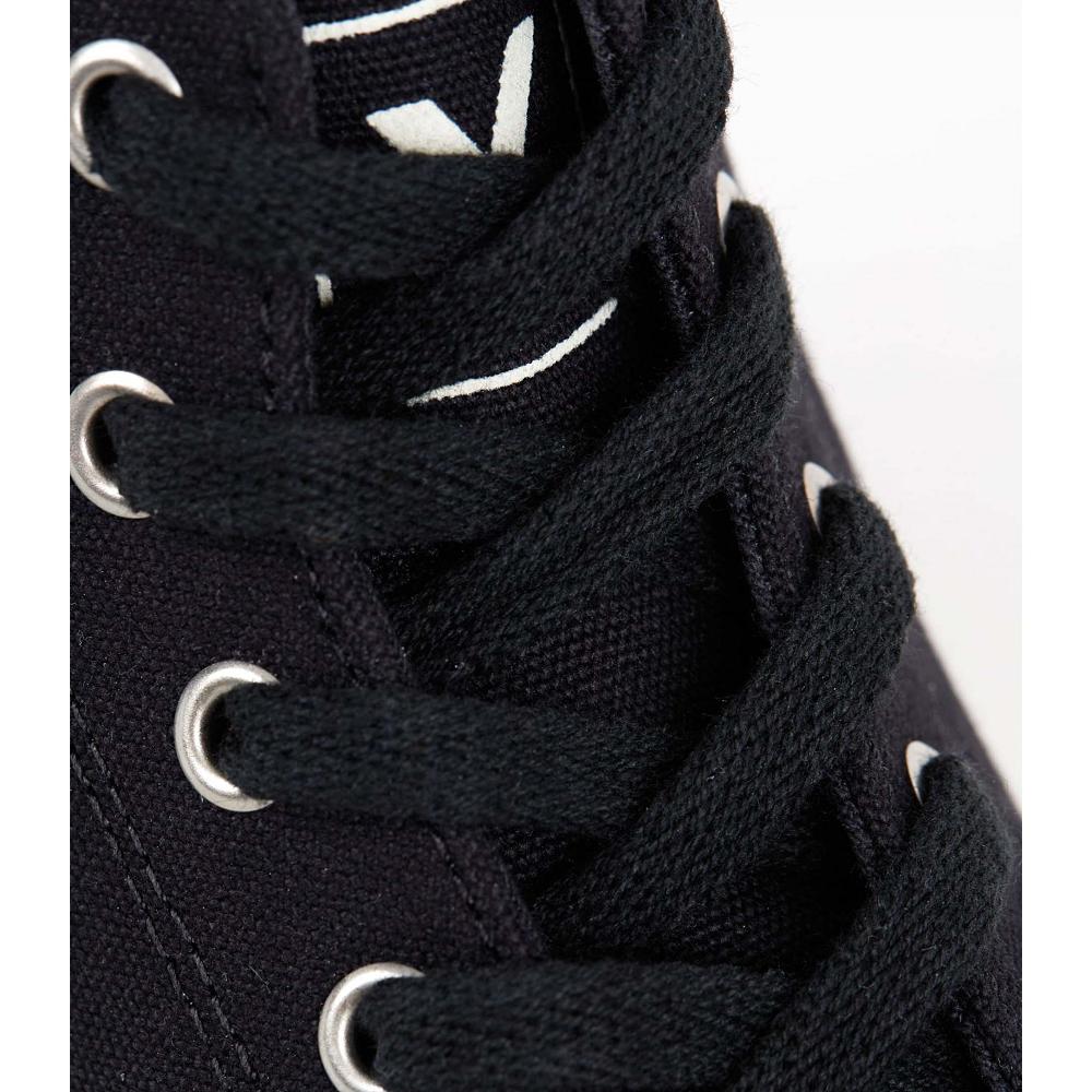 Veja LACES ORGANIC COTTON BLACK Cipő Női Fekete | HU 472OKI